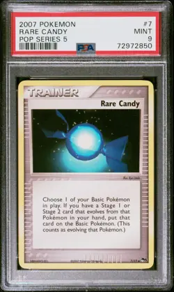 RARE CANDY - 7/17 - POP SERIES 5 - Pokemon Card - PSA 9 Mint - Image 1