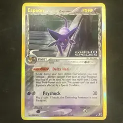 Pokemon Card - Espeon Delta Species 4/113 Reverse Holo Rare Stamped - Image 1
