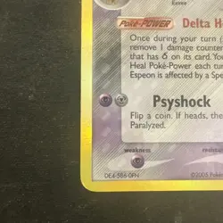 Pokemon Card - Espeon Delta Species 4/113 Reverse Holo Rare Stamped - Image 5