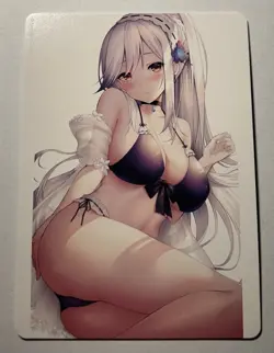 SEXY HEROINE WAIFU Dunkerque AZUR LANE ACG PREMIUM TRIM HOLOFOIL CARD NM - Image 2
