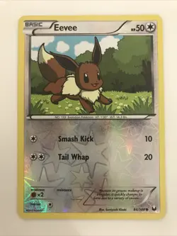 Pokemon TCG Eevee 84/108 Reverse Holo Dark Explorers Pokemon Card LP - TCCCX - Image 1
