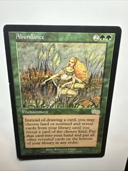 Abundance Urza's Saga Regular 1998 Magic: The Gathering Card LP - Image 2