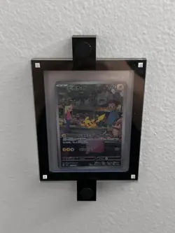 Top Loader UV Resistant Magnetic Display Case W/ Wall Mounts Pokemon Card Game - Image 5