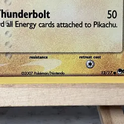Pikachu 2007 POP Series 5 Holo 12/17 Inverted Back Error Pokemon Card - Image 3