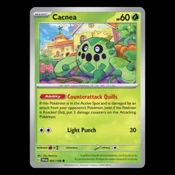 Cacnea 005/198 - Scarlet Violet Base Set Pokemon Card - Image 1
