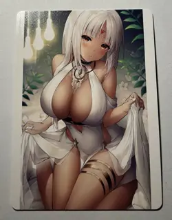 SEXY HEROINE WAIFU Massachusetts AZUR LANE ACG PREMIUM TRIM HOLOFOIL CARD NM - Image 2