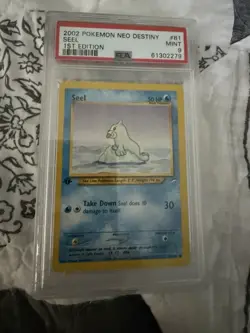 Pokemon Neo Destiny 1st Edition Seel Card 81/105 Common PSA 9 - Image 1