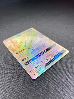 Pokemon TCG Burning Shadows Darkrai GX 158/147 Secret Rare Rainbow Card - Image 3