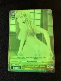 Marin Full Art Anime One Piece Waifu Trading Card Holofoil GLOW IN DARK ! - Image 2