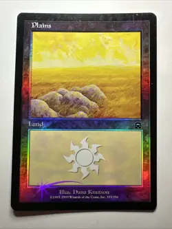 Plains (333) Mercadian Masques Foil 1999 Magic: The Gathering Card LP - Image 1