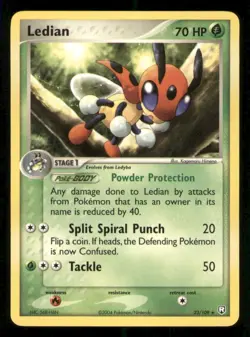 Pokemon Card - Ledian Team Rocket Returns 23/109 Rare Regular LP - Image 1