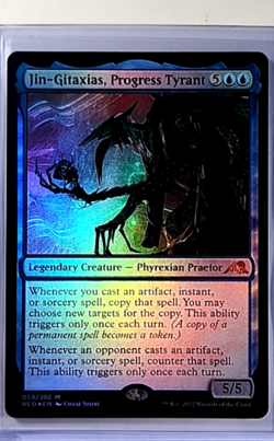 MTG Magic The Gathering NEO Neon Dynasty Foil #59 Jin-Gitaxias Progress Tyrant - Image 1