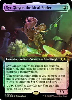 MTG FOIL Syr Ginger, the Meal Ender Extended Art Wilds of Eldraine #369 NM - Image 1