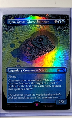 MTG Magic The Gathering Secret Lair Borderless Foil 421 Kira Great Glass Spinner - Image 1
