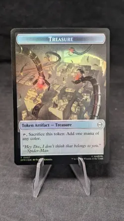 Spider \ Robot Token FOIL - MTG Magic the Gathering Spiderman - Crimped - Image 2