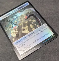 Spider \ Robot Token FOIL - MTG Magic the Gathering Spiderman - Crimped - Image 4