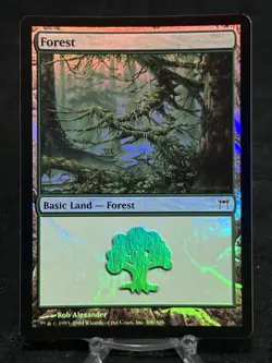 Forest #306 FOIL Champions of Kamigawa ~LP~ Magic the Gathering MTG - Image 1