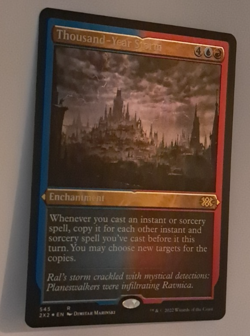 Thousand-Year Storm Etched FOIL NM MTG Double Masters 2022 Magic the Gathering - Image 1