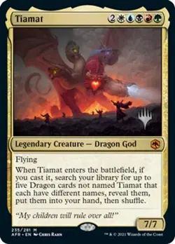 [1x] Tiamat - Promo Pack - Near Mint, English - Promo MTG Magic - Image 1