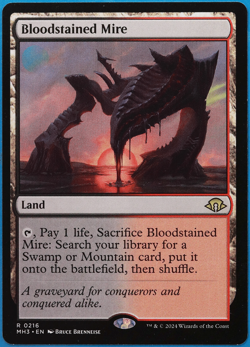 Bloodstained Mire Modern Horizons 3 NM Land Rare MTG CARD (ID# 503883) ABUGames - Image 1