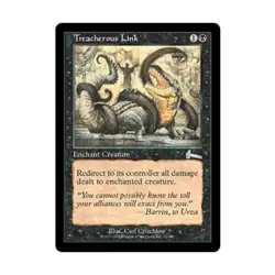WOTC MtG Urza's Legacy Treacherous Link (U) (Foil) EX - Image 1