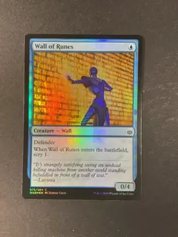 Wall of Runes - Foil - War of the Spark - Magic the Gathering - MTG - Image 1