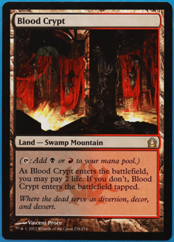 Blood Crypt Return to Ravnica NM Land Rare MAGIC MTG CARD (ID# 503876) ABUGames - Image 1