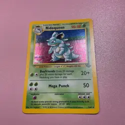 Pokemon TCG Nidoqueen 7/64 1st Edition Jungle Holo Rare - Image 1