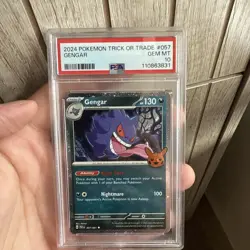 2024 POKEMON TCG TRICK OR TRADE #057 GENGAR PSA 10 - Image 1