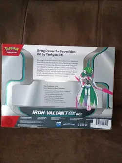 IRON VALIANT EX BOX Pokemon TCG 4 Booster Packs + 4 Foil Promo Cards SEALED NEW - Image 4