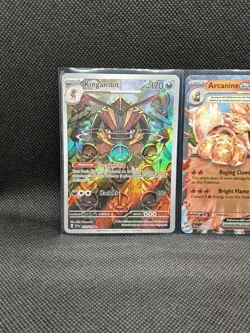 Pokemon Scarlet & Violet Kingambit 220/198 And Arcanine ex 032/198 Mint + - Image 3