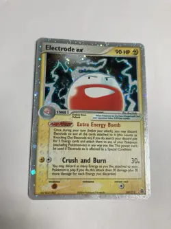 Pokemon Electrode ex 107/112 EX FireRed & LeafGreen Holo LP - Image 1