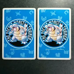 S2623 Mankey & Primeape Blue Blastoise Deck Playing Poker Cards Pokemon - Image 2