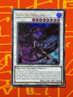 YUGIOH BUSTER DRAGON ULTRA RARE 1ST EDITION NM GFTP-EN097 - Image 1