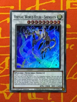 YUGIOH VIRTUAL WORLD KYUBI - SHENSHEN SUPER RARE 1ST NM MP21-EN186 - Image 1