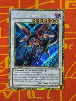 YUGIOH POWER TOOL MECHA DRAGON GOLD RARE 1ST EDITION NM PGLD-EN005 - Image 1