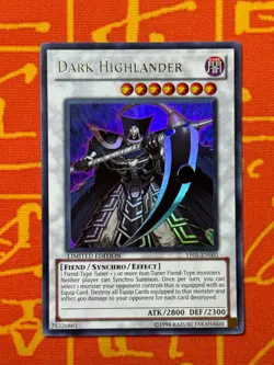 YUGIOH DARK HIGHLANDER ULTRA RARE NEAR MINT YF01-EN001 - Image 1