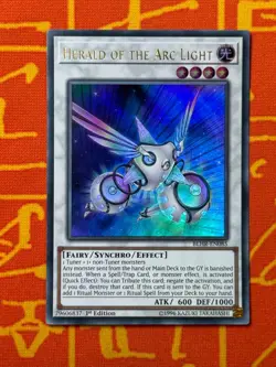 YUGIOH HERALD OF THE ARC LIGHT ULTRA RARE 1ST EDITION NM BLHR-EN085 - Image 1