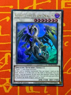 YUGIOH KUIBELT THE BLADE DRAGON ULTRA RARE 1ST EDITION NM MP24-EN226 - Image 1