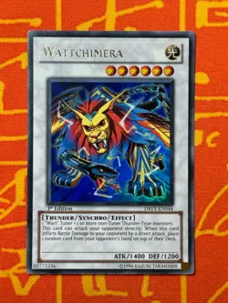 YUGIOH WATTCHIMERA ULTRA RARE 1ST EDITION NEAR MINT DREV-EN044 - Image 1