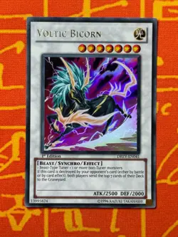 YUGIOH VOLTIC BICORN ULTRA RARE 1ST EDITION EXCELLENT DREV-EN041 - Image 1