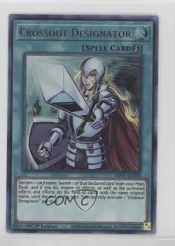 Crossout Designator (UR) 1st Ed. YuGiOh Tin of Ancient Battles #MP21-EN258 - Image 1