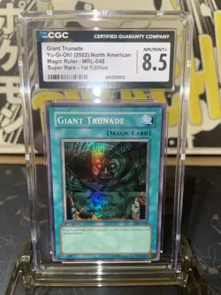 2002 Yugioh Magic Ruler Giant Trunade SR 1st Ed - CGC 8.5 - Image 1