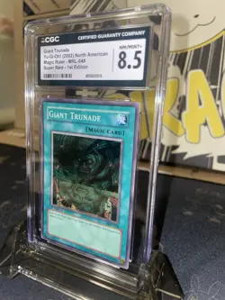 2002 Yugioh Magic Ruler Giant Trunade SR 1st Ed - CGC 8.5 - Image 3