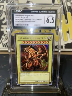 2010 Yugioh Legendary Collection 1 The Winged Dragon of Ra UR LE - CGC 6.5 - Image 1