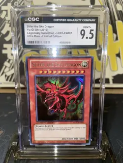 2010 Yugioh Legendary Collection 1 Slifer The Sky Dragon UR LE - CGC 9.5 - Image 1