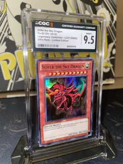 2010 Yugioh Legendary Collection 1 Slifer The Sky Dragon UR LE - CGC 9.5 - Image 2