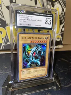 2004 Yugioh Starter Deck Kaiba Evolution Blue-Eyes White Dragon SR - CGC 8.5 - Image 2