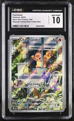CGC GEM MINT 10 Charmander 044 Sv: Scarlet & Violet Promo Cards Holo - Image 1