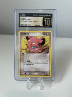 2005 Pokemon Snubbull Card CGC Pristine 10 EX Unseen Forces - Image 1